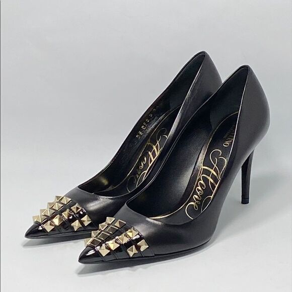 Valentino Garavani Rockstud Alcove Leather Pumps size 36 - Picture 3 of 14